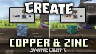 Create Copper And Zinc Mod (1.21.1, 1.20.1) – Renewable Resources For Create Automation