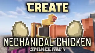 Create Mechanical Chicken Mod (1.21.1, 1.20.1) – A New Kinetic Farm Machine