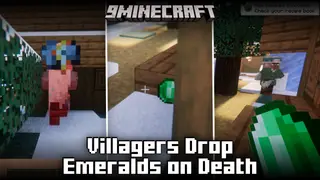 Villagers Drop Emeralds On Death Mod (1.21.10, 1.20.1) – Villagers Drop One Emerald Upon Death