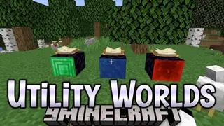 Utility Worlds Mod (1.20.1, 1.19.4) – New Mining and Void Dimension