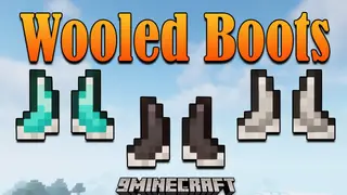 Wooled Boots Mod (1.21.4, 1.20.1) – Walking Silently