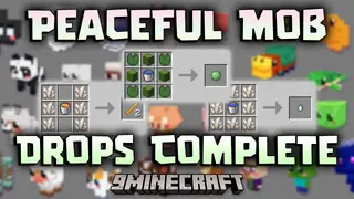 Peaceful Mob Drops Complete Mod (1.20.1, 1.19.4) – Reach the End Without a Fight