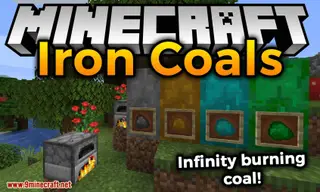 Iron Coals Mod (1.21.4, 1.20.1) – Infinity Burning Coal