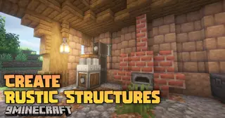 Create Rustic Structures Mod (1.21.1, 1.20.1) – Functional And Decorative Builds