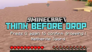 Think Before Drop Mod (1.21.8, 1.20.1) – Prevents Accidental Dropping of Valuable or Rare Items