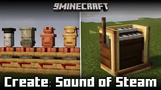 Create Sound Of Steam Mod (1.21.1, 1.20.1) – Wind Pipes To Produce Music