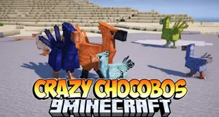 Crazy Chocobos Mod (1.20.1) – A New Mount for Exploring