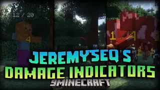 JeremySeq's Damage Indicators Mod (1.21.1, 1.20.1) – Enhance Fights With Visual Cues