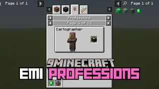 EMI Professions Mod (1.21.1, 1.20.1) – Displays Villager Professions and Their Worktables