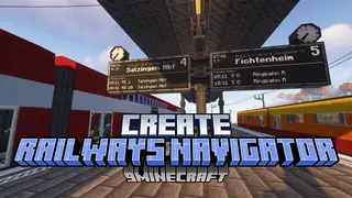 Create Railways Navigator Mod (1.21.1, 1.20.1) – Enhanced Railway Systems For Create Mod Users