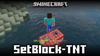 SetBlock-TNT Mod (1.21.8, 1.20.6) – Summons TNTs Below The Player’s Feet