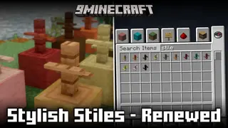 Stylish Stiles – Renewed Mod (1.21.8, 1.21.1) – Replacement For Carpented Fences