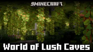World of Lush Caves Mod (1.21.4, 1.20.1) – Generate Lush Cane Only World