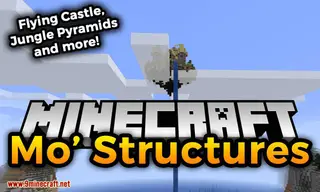 Mo' Structures Mod (1.21.8, 1.20.1) – Flying Castle, Jungle Pyramids, & More