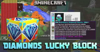 Diamonds Lucky Block Mod (1.20.1, 1.8.9) – Unlock Creator Gear And Entity-Clearing Weapons