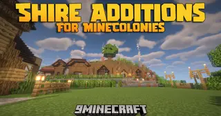 Shire Additions For MineColonies Mod (1.21.1) – New Upgradable Structures