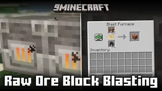 Raw Ore Block Blasting Mod (1.21.8, 1.20.1) – Batch Smelt Your Ore Blocks