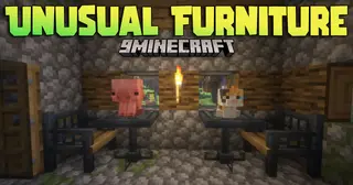 Unusual Furniture Mod (1.21.1, 1.20.1) – Cozy Up Your Builds