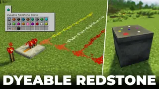 Dyeable Redstone Signal Mod (1.20.6, 1.20.1) – Colorful Redstone