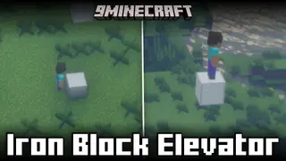 Iron Block Elevator Mod (1.21.4, 1.20.1) – Simple Iron Block Elevators