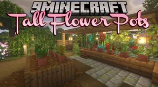 Tall Flower Pots Mod (1.21.8, 1.20.1) – Plant Tall Flowers in Decorated Pots