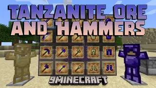 Tanzanite Ore And Hammers Mod (1.20.4, 1.20.1) – New Tools New Power