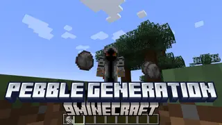Pebble Generation Mod (1.20.4, 1.20.1) – Collect Cobble One Pebble At A Time