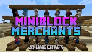 Miniblock Merchants Mod (1.21.1, 1.20.1) – Villagers With Style