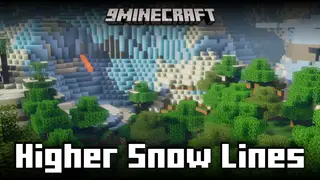 Higher Snow Lines Mod (1.21.8, 1.20.1) – Increases The Snow Generation Height