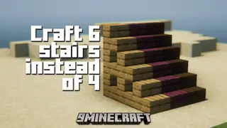Craft 6 Stairs Instead Of 4 Mod (1.21.8, 1.20.1)