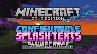 Configurable Splash Texts Mod (1.20.1, 1.19.2) – Add New Splash Texts