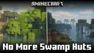 No More Swamp Huts Mod (1.21.1, 1.20.1) – Removes Swamp Huts From World Generation
