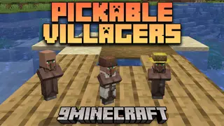 Pickable Villagers Mod (1.21.8, 1.20.1) – Keep Villager As Items