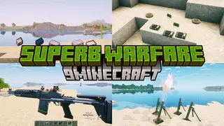 Superb Warfare Mod (1.21.1, 1.20.1) – Battles with Guns, Cannons, and War Machines