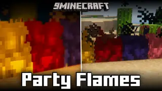 Party Flames Mod (1.21.8, 1.21.1) – Dyeable Fire