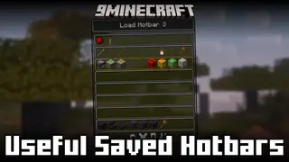 Useful Saved Hotbars Mod (1.21.8, 1.20.1) – Switch Saved Hotbars Using Hotkeys