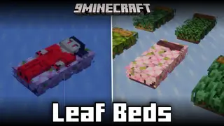 Leaf Beds Mod (1.21.8, 1.20.6) – Wood And Leaf Beds