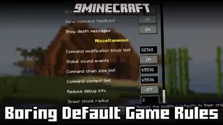 Boring Default Game Rules Mod (1.21.8, 1.20.1) – In-Game Game Rule Configuration Screen