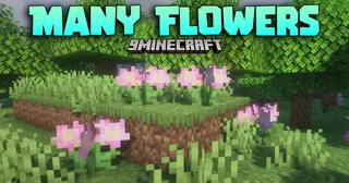 Many Flowers Mod (1.21.5, 1.20.1) – New Flower Types For Every Biome