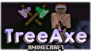 TreeAxe Mod (1.21.1, 1.20.1) – An Axe for Chopping Down Entire Trees