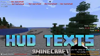 Hud Texts Mod (1.21.1, 1.20.1) – Customizable UI Elements
