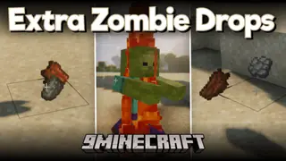Extra Zombie Drops Mod (1.20.1, 1.19.2) – Zombies Drop Better Items