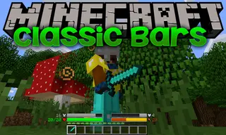 Classic Bars Mod (1.20.1, 1.19.2) – Changes the Status Icons to Status Bars