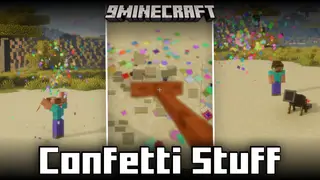 Confetti Stuff Mod (1.21.1, 1.21) – Adds Party Poppers & Confetti Cannons