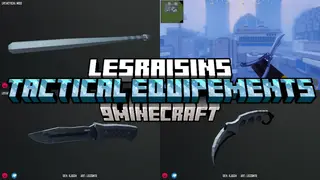 LesRaisins Tactical Equipements Mod (1.20.1) – New Melee Weapons and Grenades