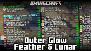 Outer Glow Feather & Lunar Mod (1.21.1, 1.20.1) – Views Outer Layer Status In Tab Screen