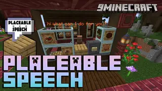 Placeable Speech Mod (1.20.4, 1.20.1) – Display Custom Text In The World