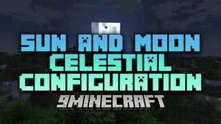 Sun and Moon Celestial Configuration Mod (1.21.1, 1.20.1) – Customize The Size