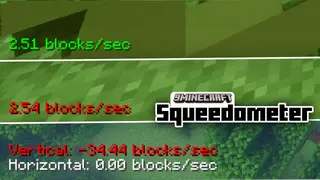 Squeedometer Mod (1.21.1, 1.20.1) – Know How Fast You Are Moving