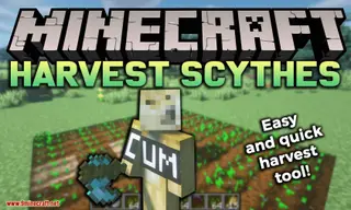 Harvest Scythes Mod (1.20.1, 1.19.2) – Easy & Quick Harvest